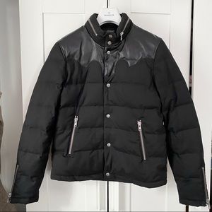 Men’s Down Jacket Wool Leather M